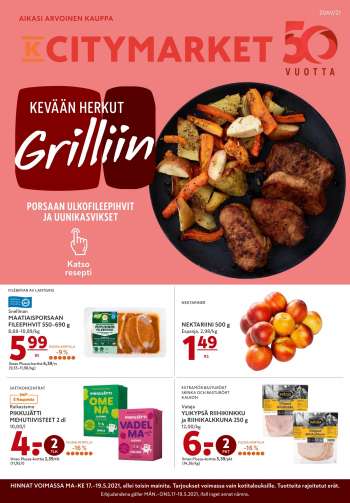 K-citymarket tarjoukset  - 17.05.2021 - 19.05.2021.