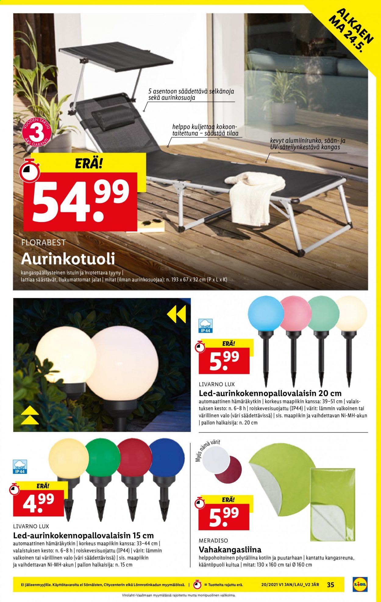 Lidl tarjoukset - 20.05.2021 - 26.05.2021. Sivu 35
