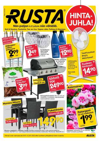 Rusta tarjoukset  - 19.05.2021 - 25.05.2021.