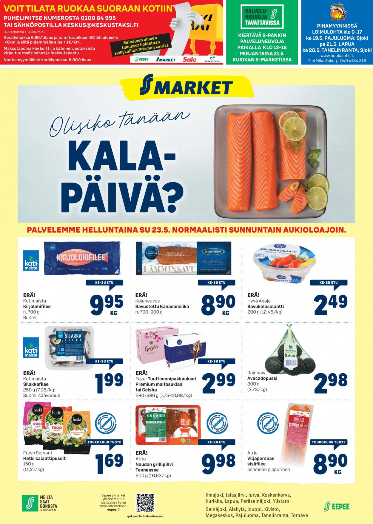 S-market tarjoukset - 19.05.2021 - 23.05.2021. Sivu 1
