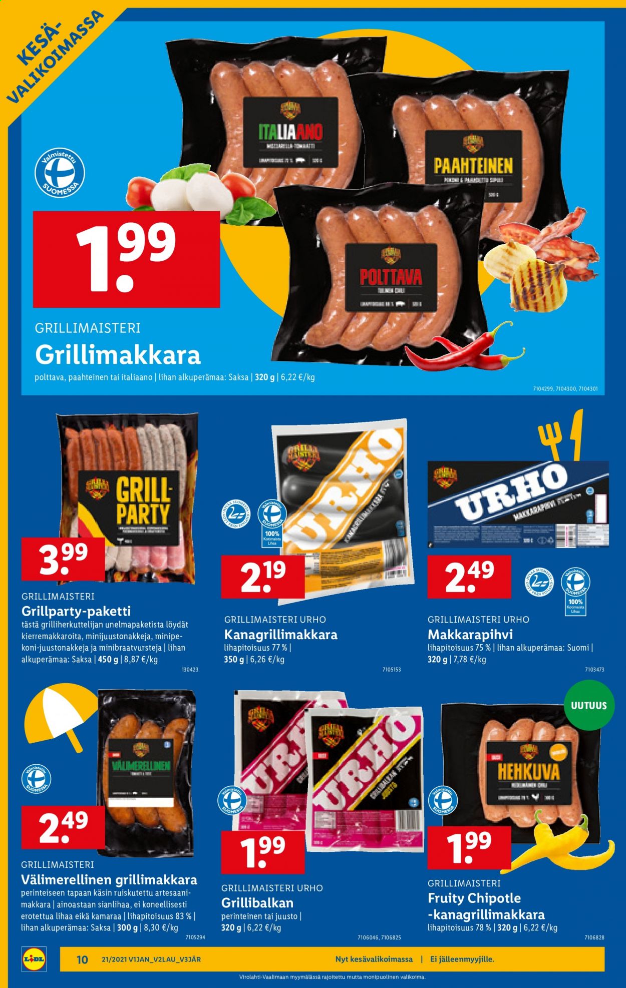 Lidl tarjoukset - 27.05.2021 - 02.06.2021. Sivu 10