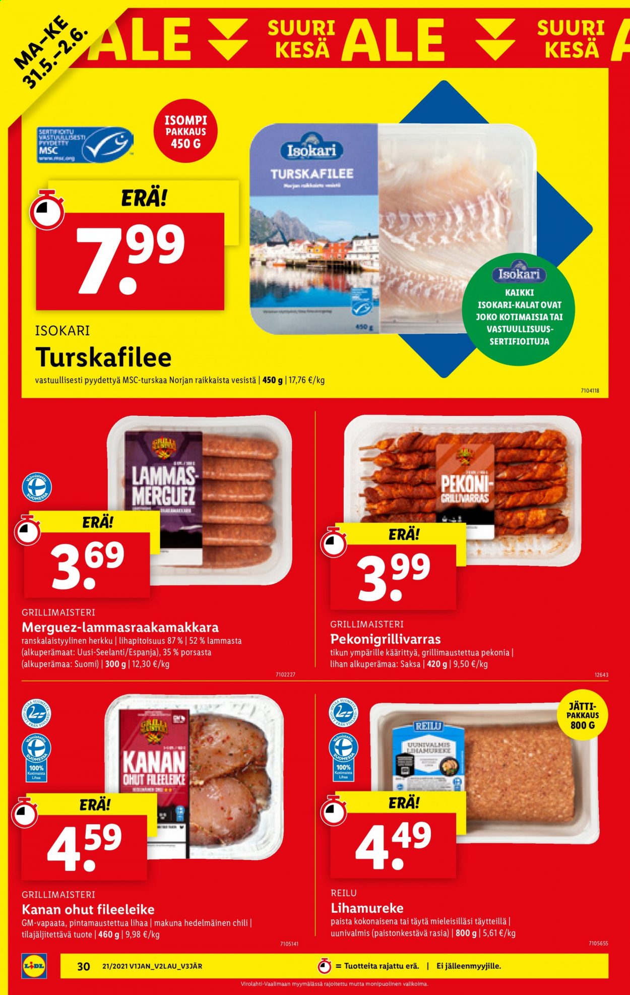 Lidl tarjoukset - 27.05.2021 - 02.06.2021. Sivu 30