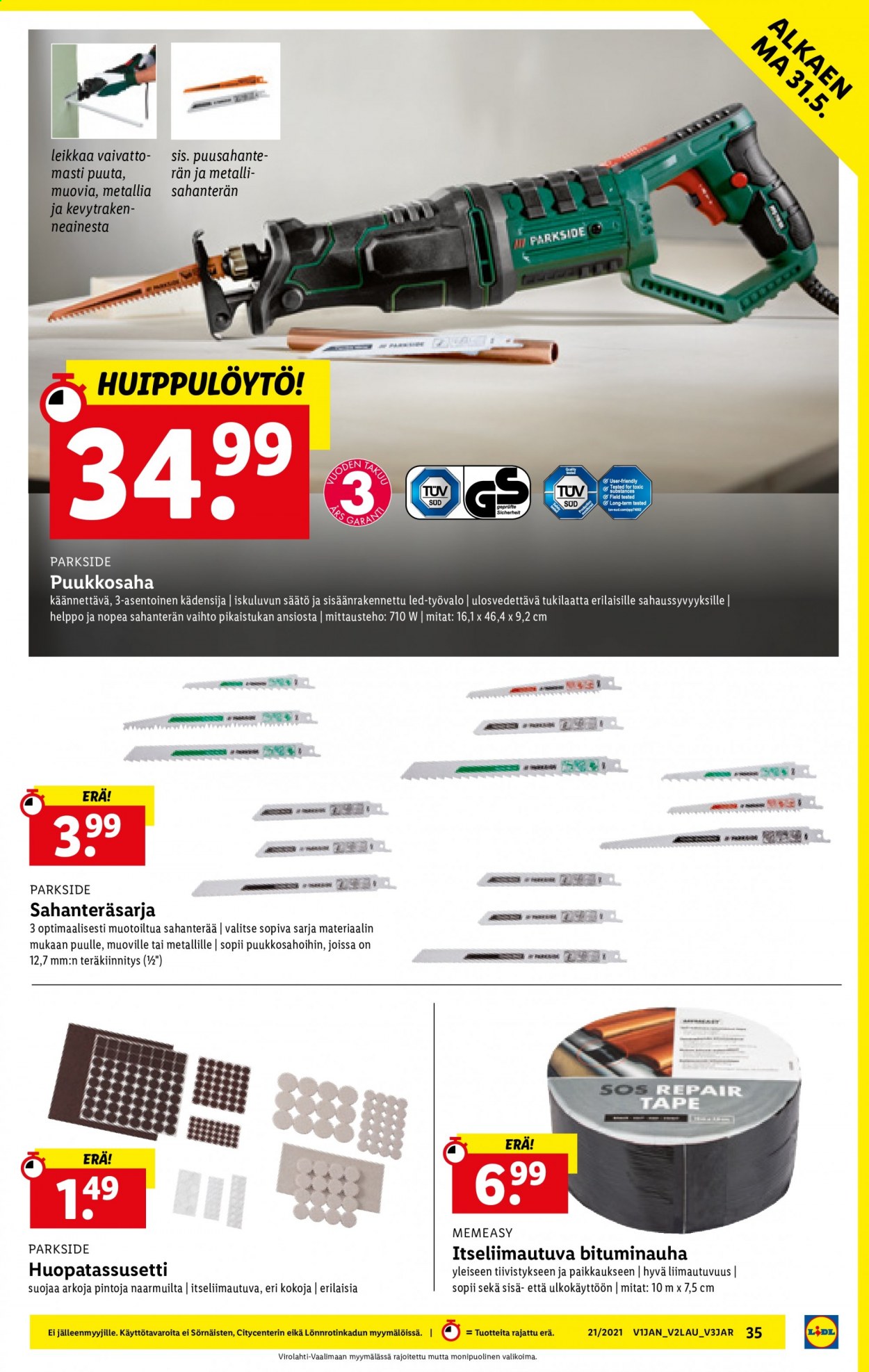 Lidl tarjoukset - 27.05.2021 - 02.06.2021. Sivu 35