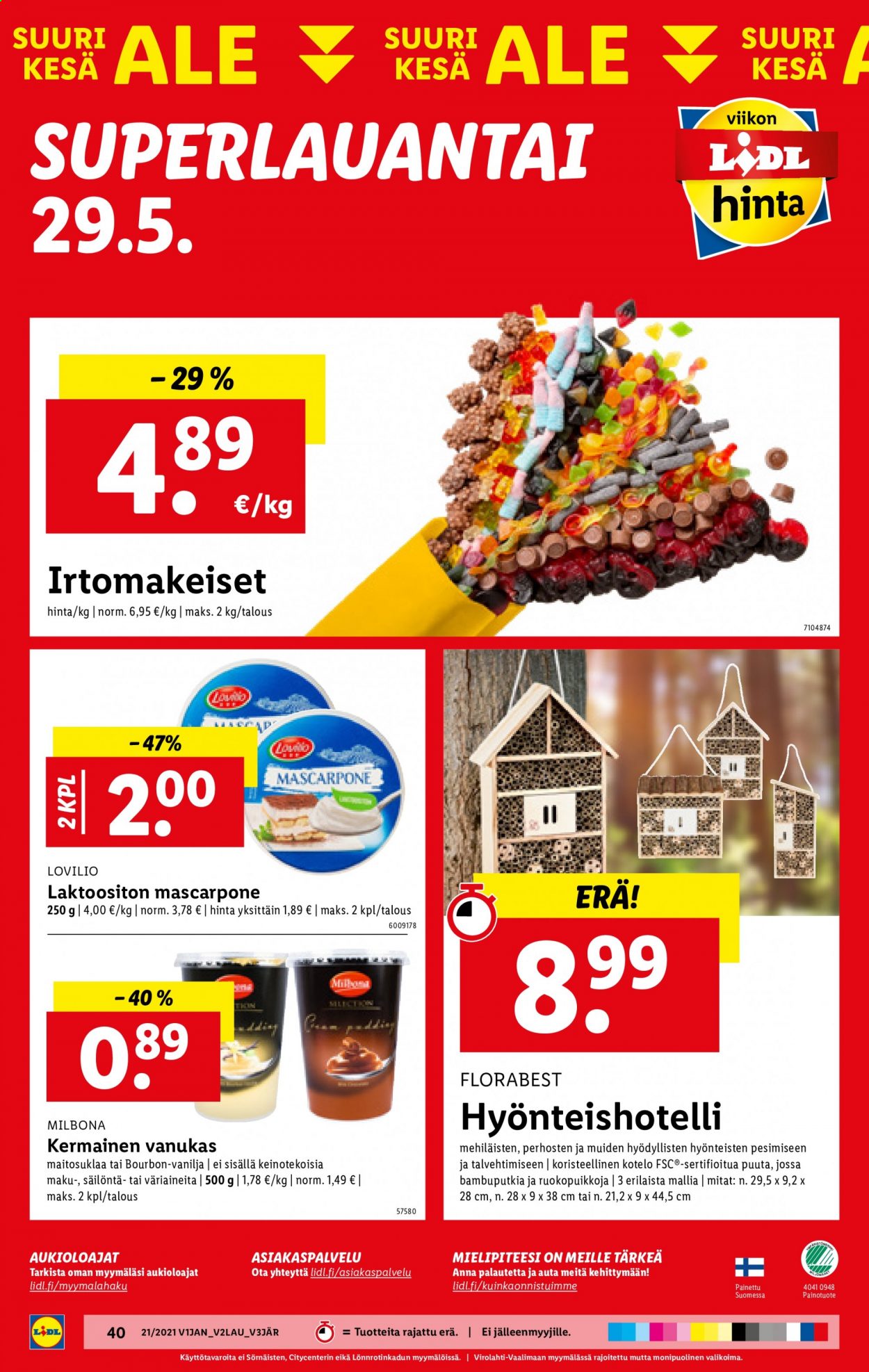 Lidl tarjoukset - 27.05.2021 - 02.06.2021. Sivu 40
