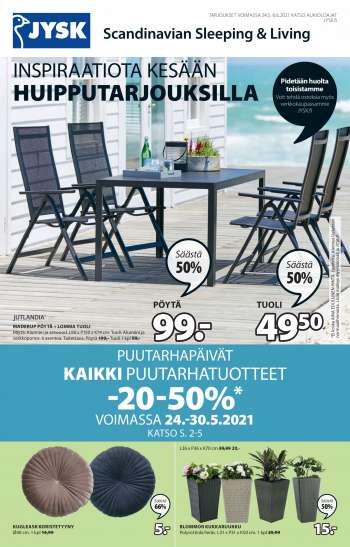JYSK tarjoukset  - 24.05.2021 - 06.06.2021.