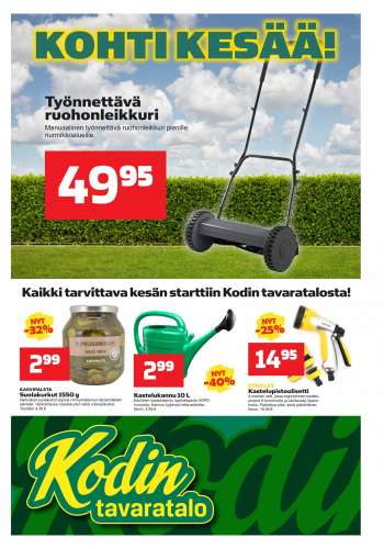 Kodintavaratalo tarjoukset  - 24.05.2021 - 02.06.2021.