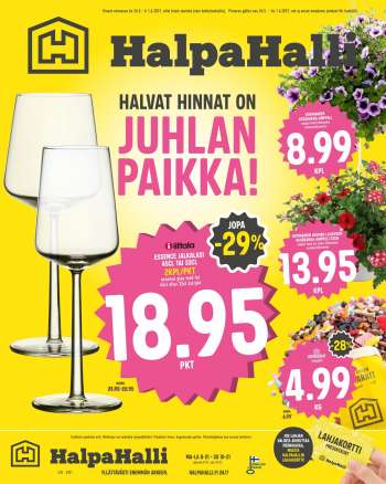 HalpaHalli tarjoukset  - 26.05.2021 - 01.06.2021.