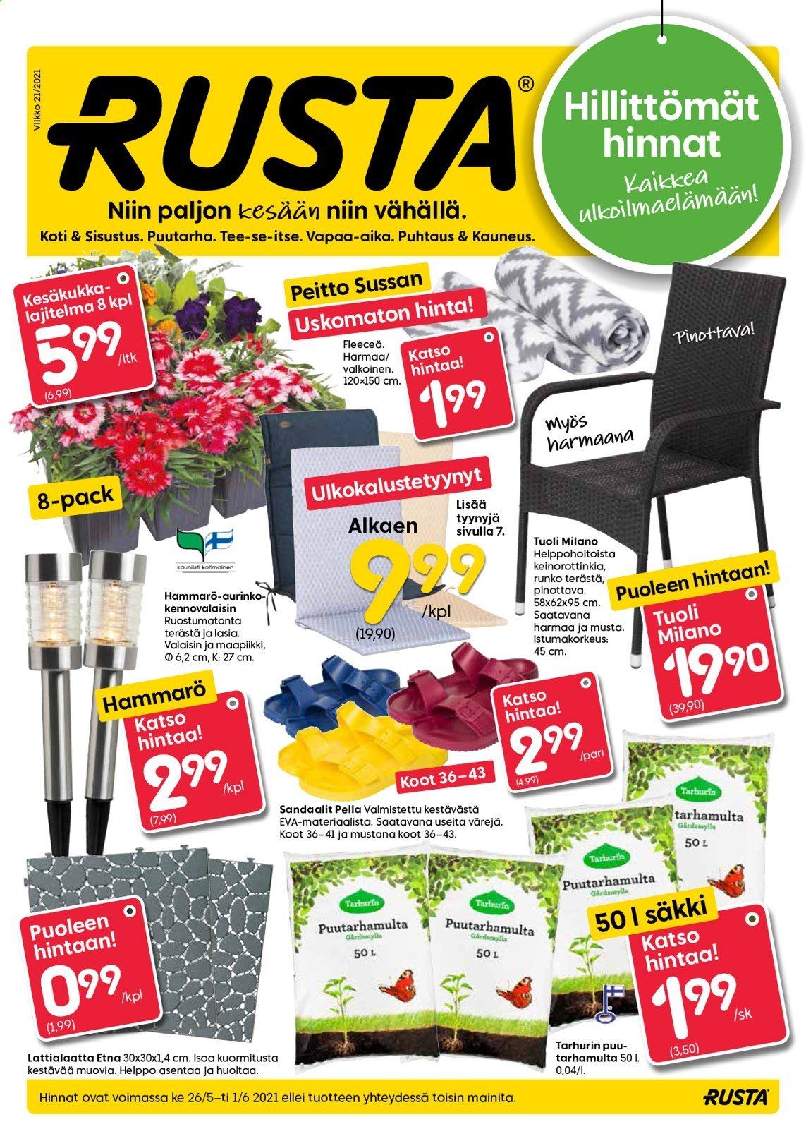 Rusta tarjoukset - 26.05.2021 - 01.06.2021. Sivu 1