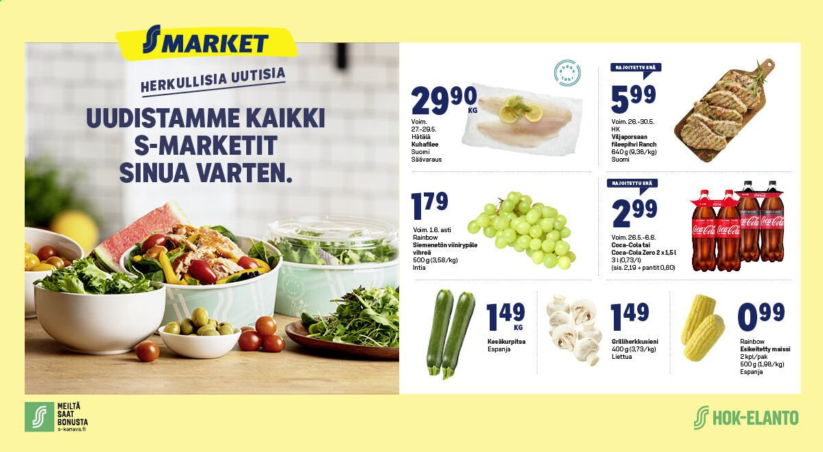 S-market tarjoukset - 28.05.2021 - 06.06.2021. Sivu 1