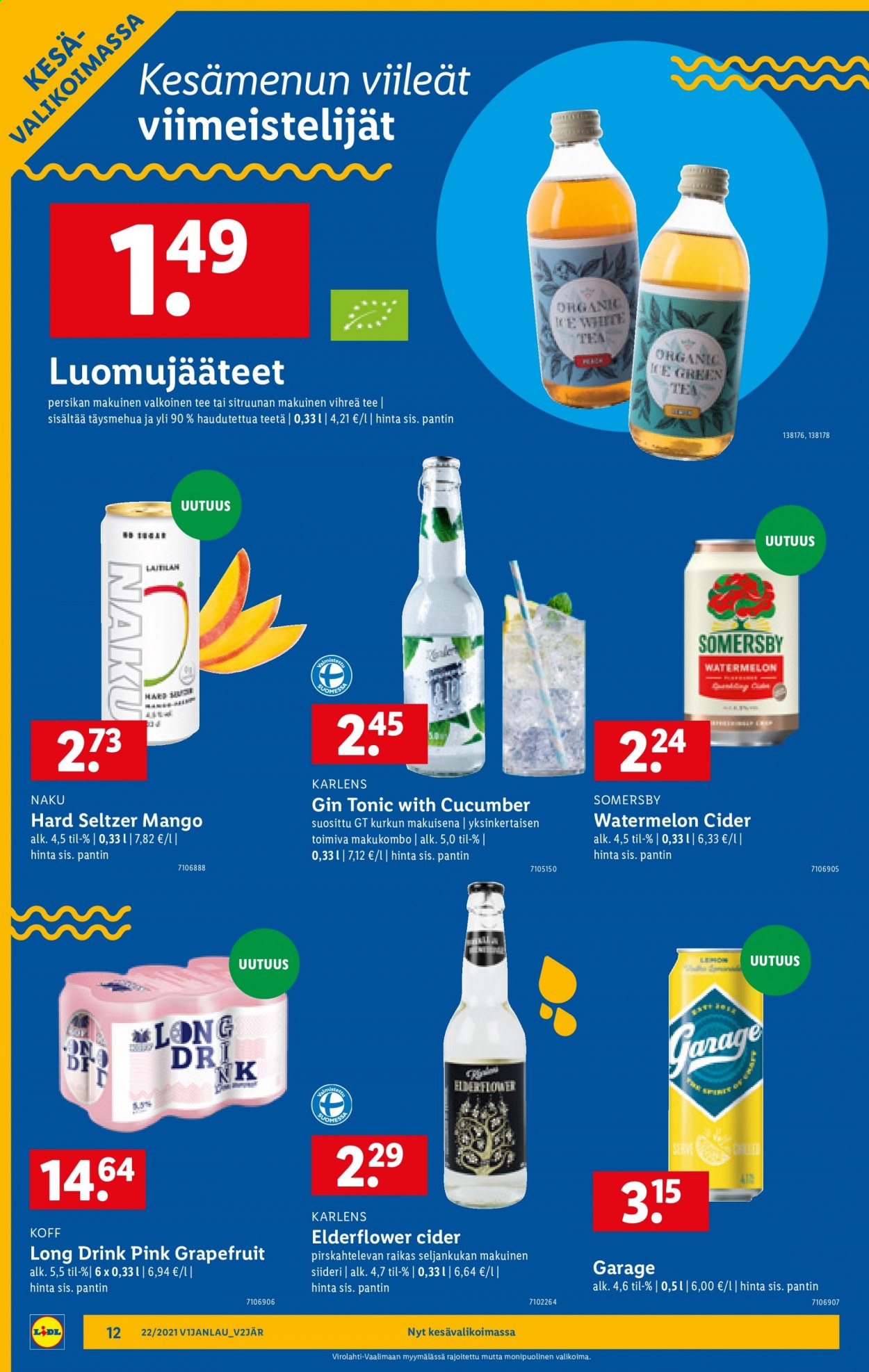 Lidl tarjoukset - 03.06.2021 - 09.06.2021. Sivu 12