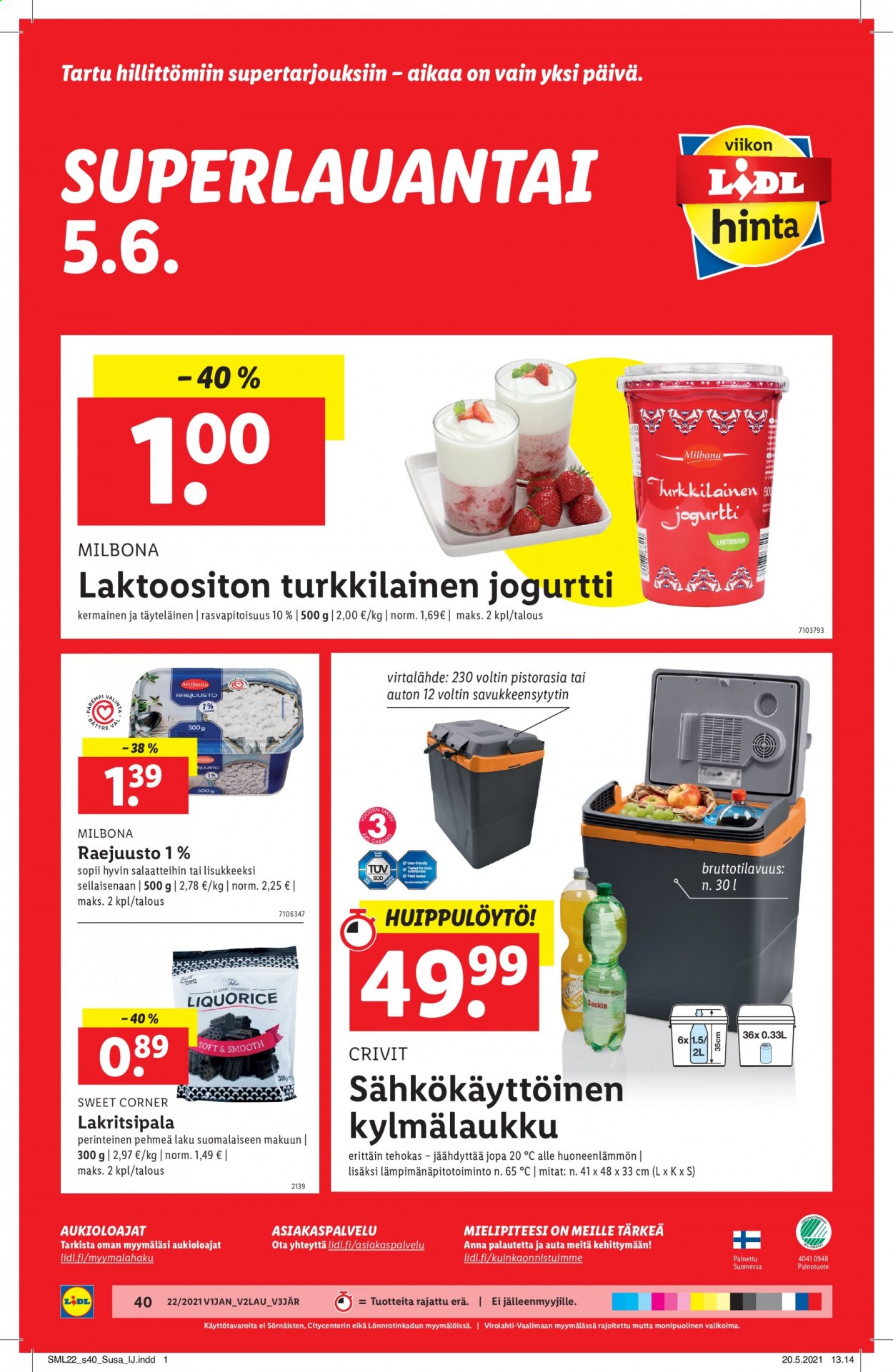 Lidl tarjoukset - 03.06.2021 - 09.06.2021. Sivu 40