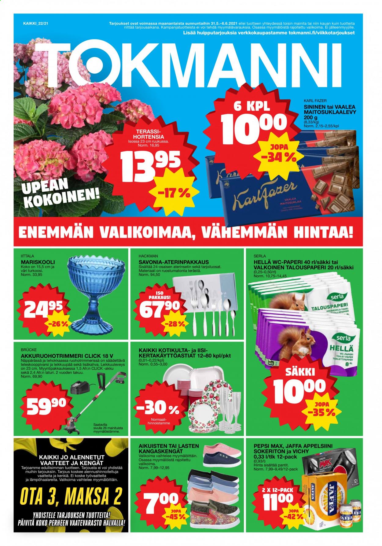 Tokmanni tarjoukset - 31.05.2021 - 06.06.2021. Sivu 1
