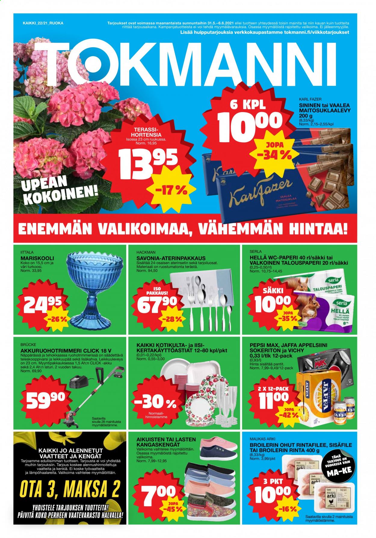 Tokmanni tarjoukset - 31.05.2021 - 06.06.2021. Sivu 1