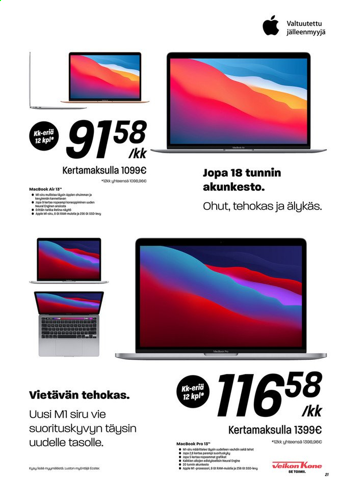 Veikon Kone tarjoukset - 31.05.2021 - 05.06.2021. Sivu 21