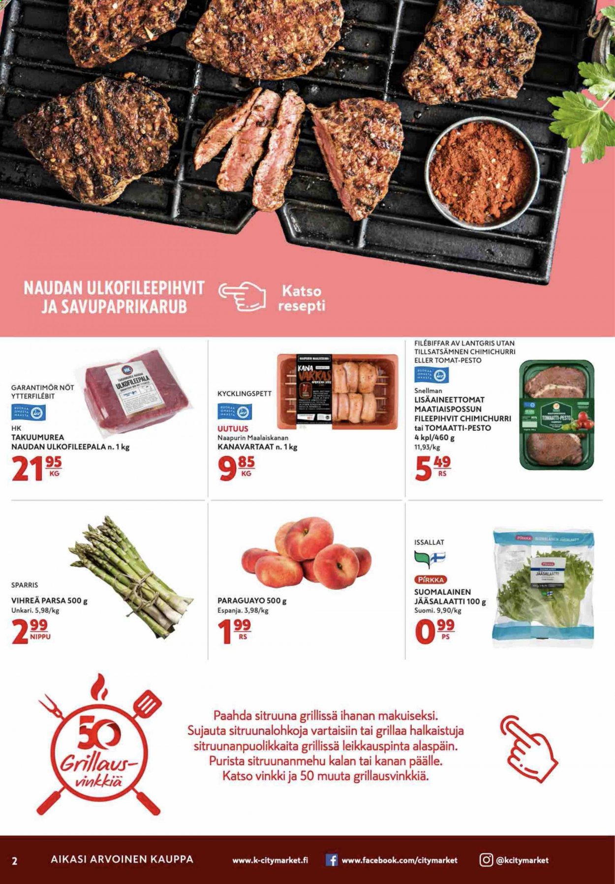 K-citymarket tarjoukset - 03.06.2021 - 06.06.2021. Sivu 2