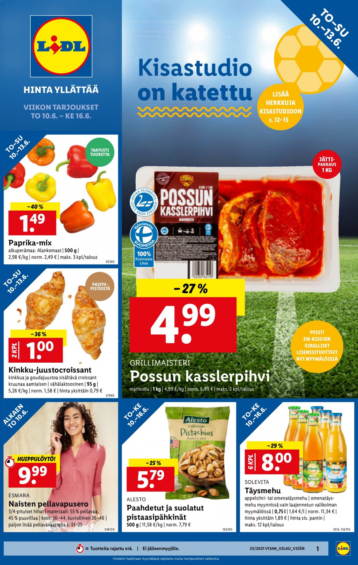 Lidl tarjoukset - 10.06.2021 - 16.06.2021. Sivu 1