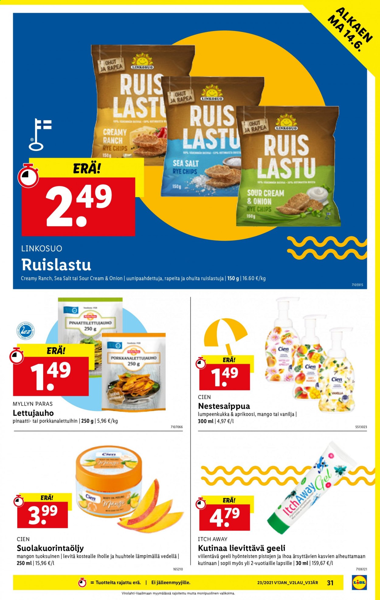 Lidl tarjoukset - 10.06.2021 - 16.06.2021. Sivu 31