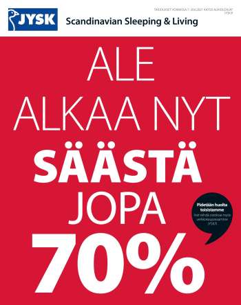 JYSK tarjoukset  - 07.06.2021 - 20.06.2021.