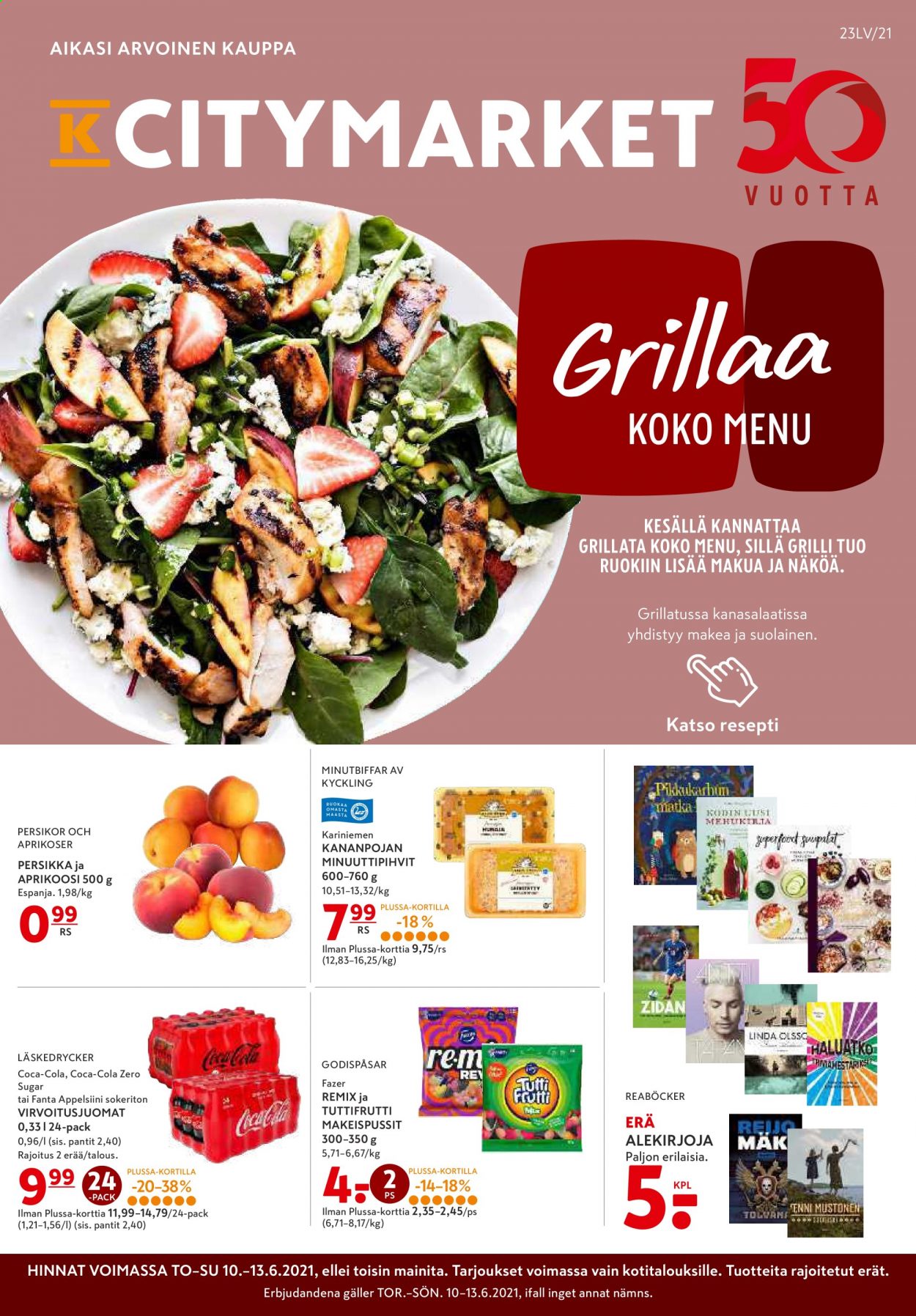 K-citymarket tarjoukset - 10.06.2021 - 13.06.2021. Sivu 1