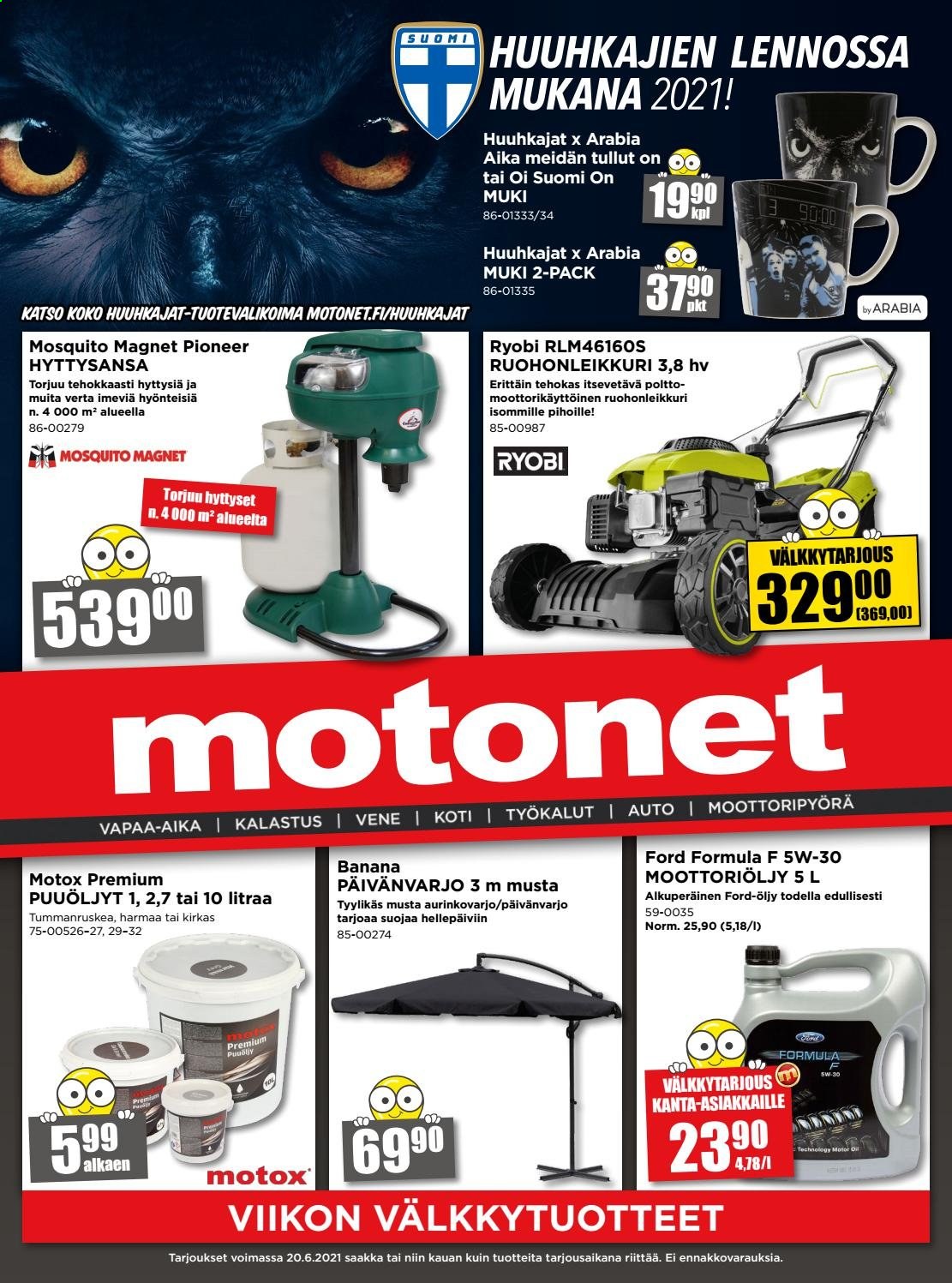Motonet tarjoukset - 10.06.2021 - 20.06.2021. Sivu 1
