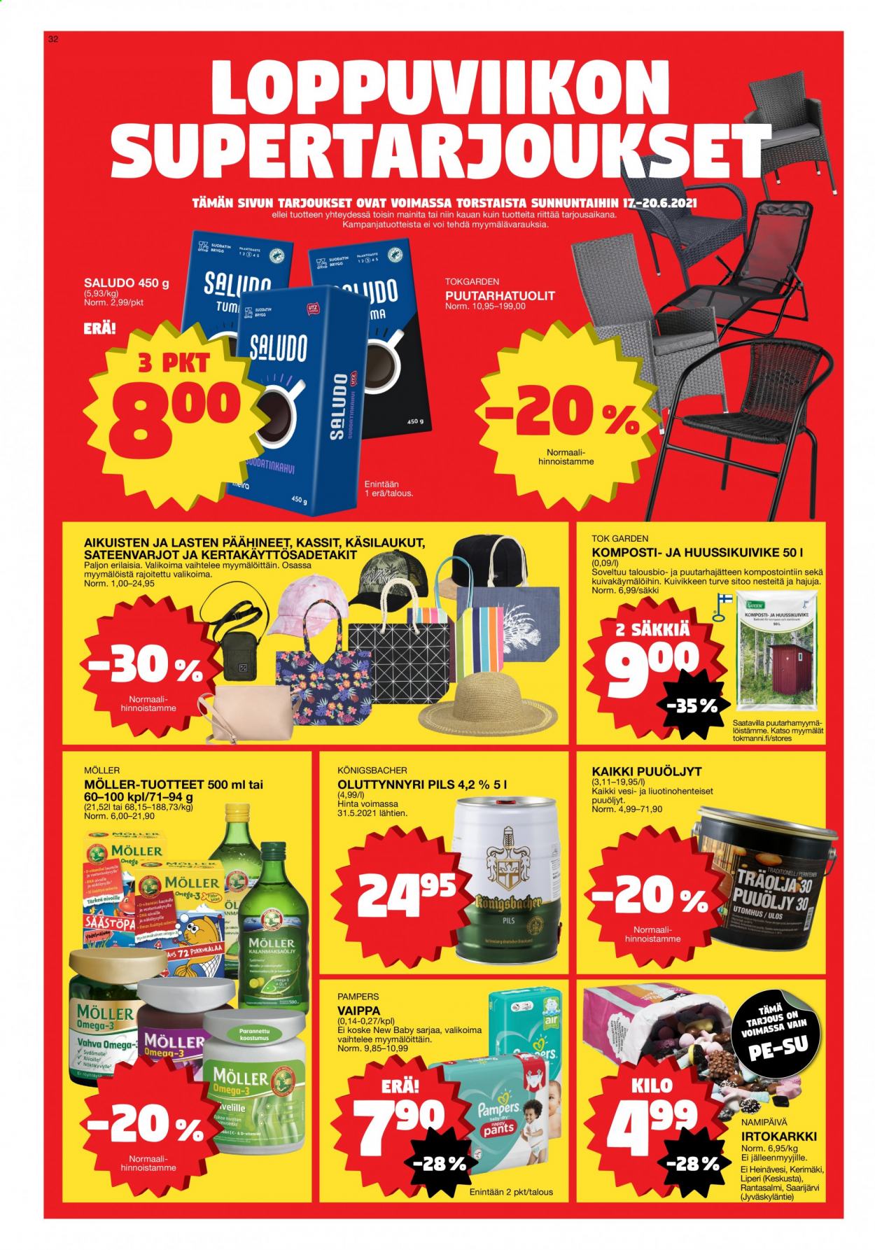 Tokmanni tarjoukset - 14.06.2021 - 20.06.2021. Sivu 32