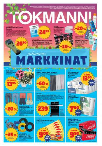 Tokmanni tarjoukset  - 14.06.2021 - 20.06.2021.