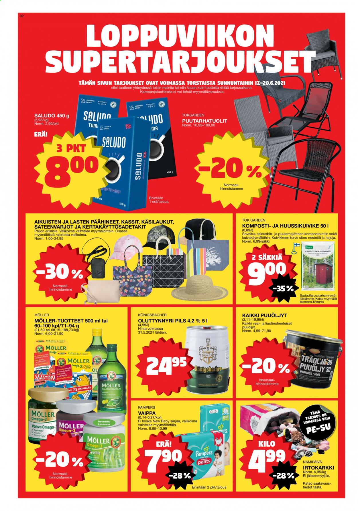 Tokmanni tarjoukset - 14.06.2021 - 20.06.2021. Sivu 32