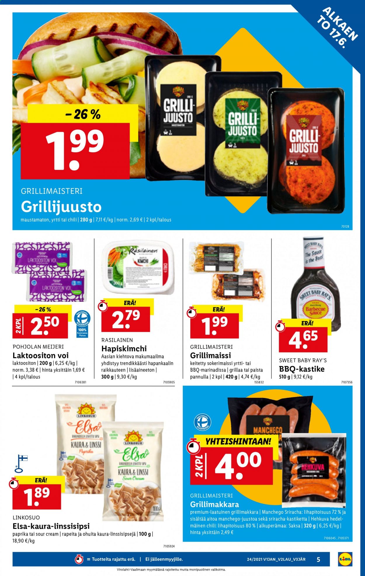 Lidl tarjoukset - 17.06.2021 - 20.06.2021. Sivu 5