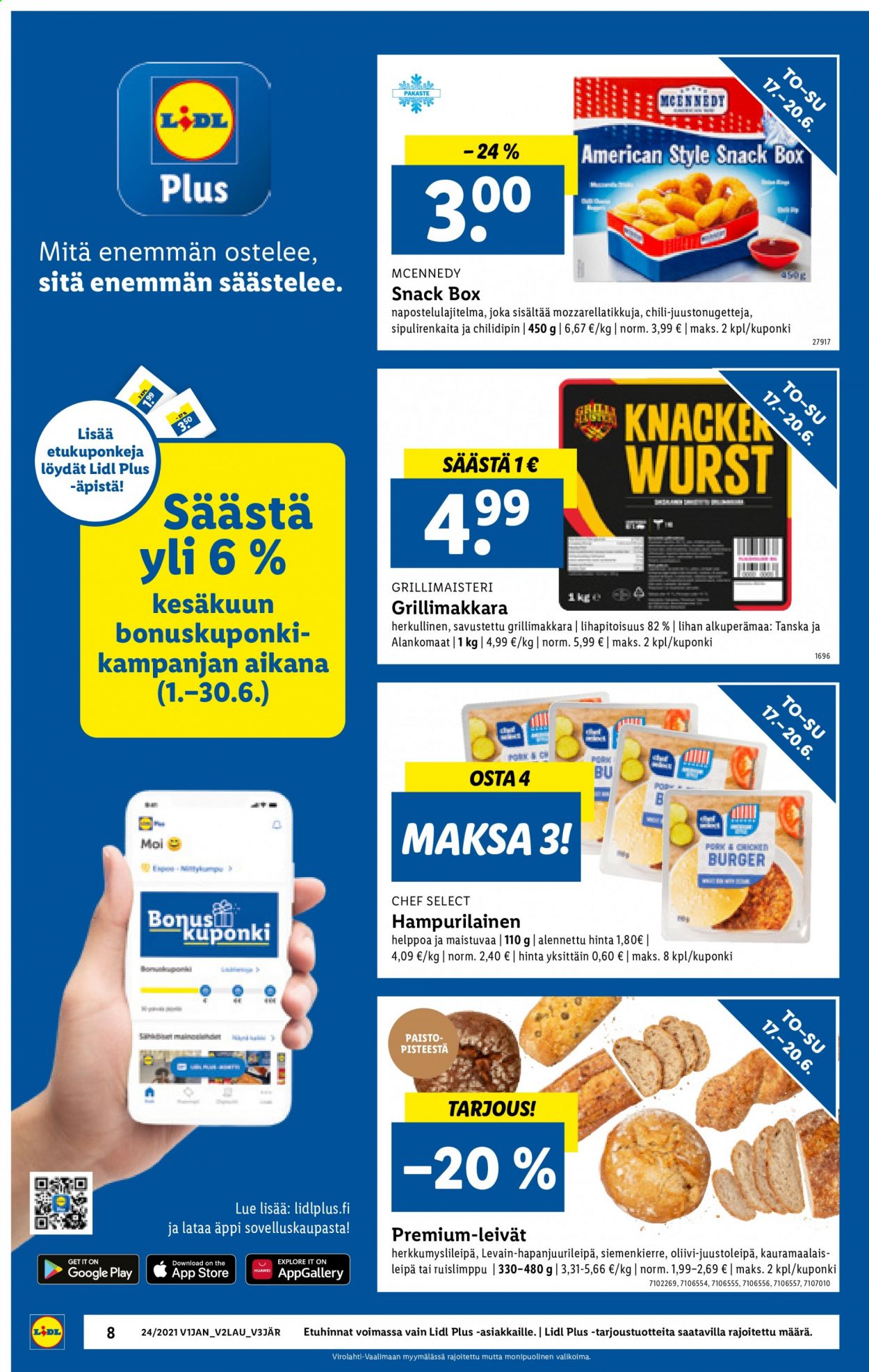 Lidl tarjoukset - 17.06.2021 - 20.06.2021. Sivu 8