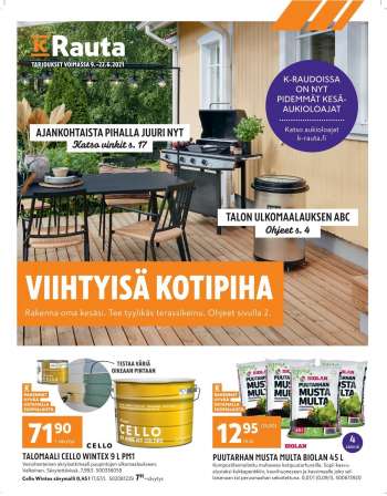 K-Rauta tarjoukset  - 09.06.2021 - 22.06.2021.