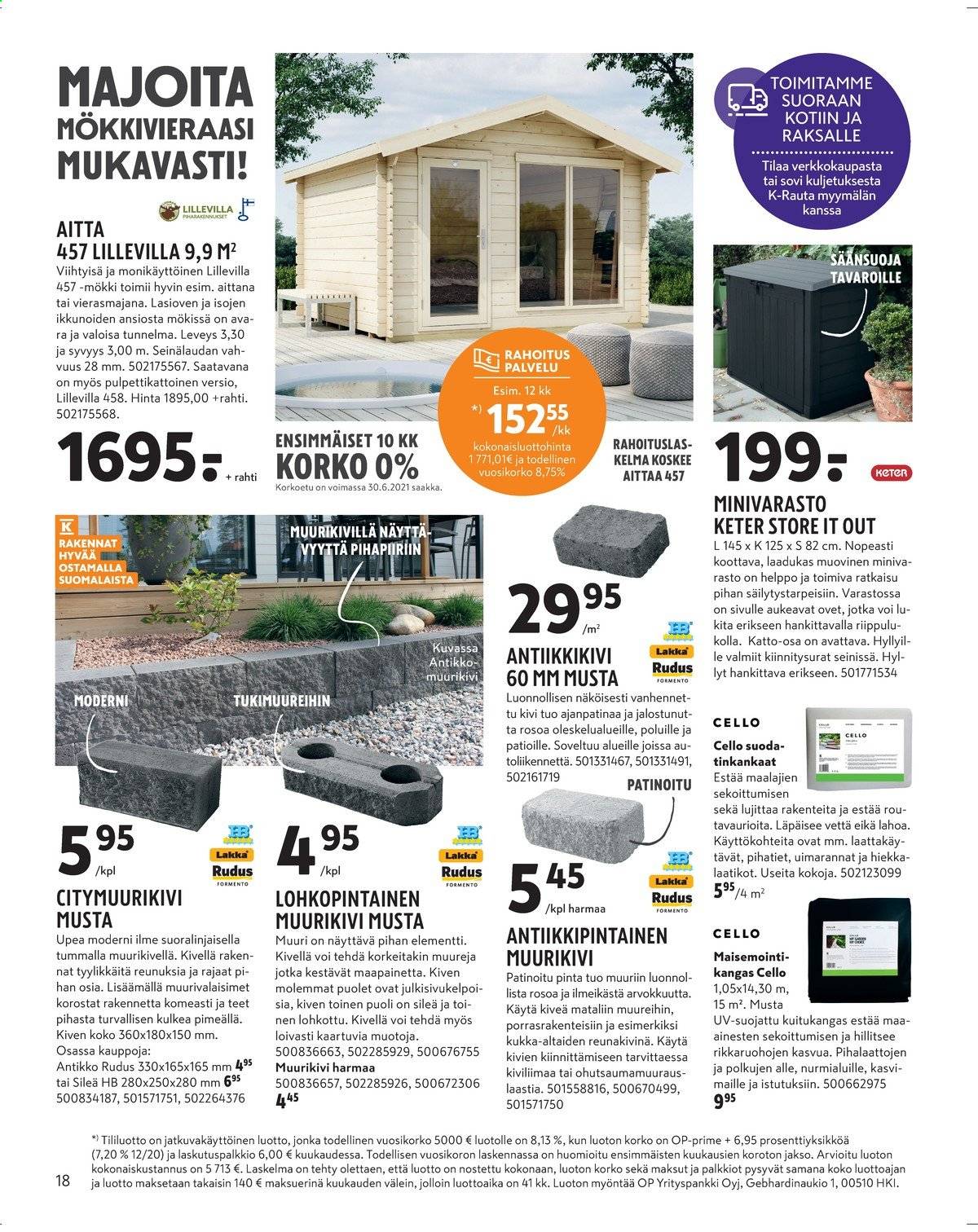 K-Rauta tarjoukset - 09.06.2021 - 22.06.2021. Sivu 18