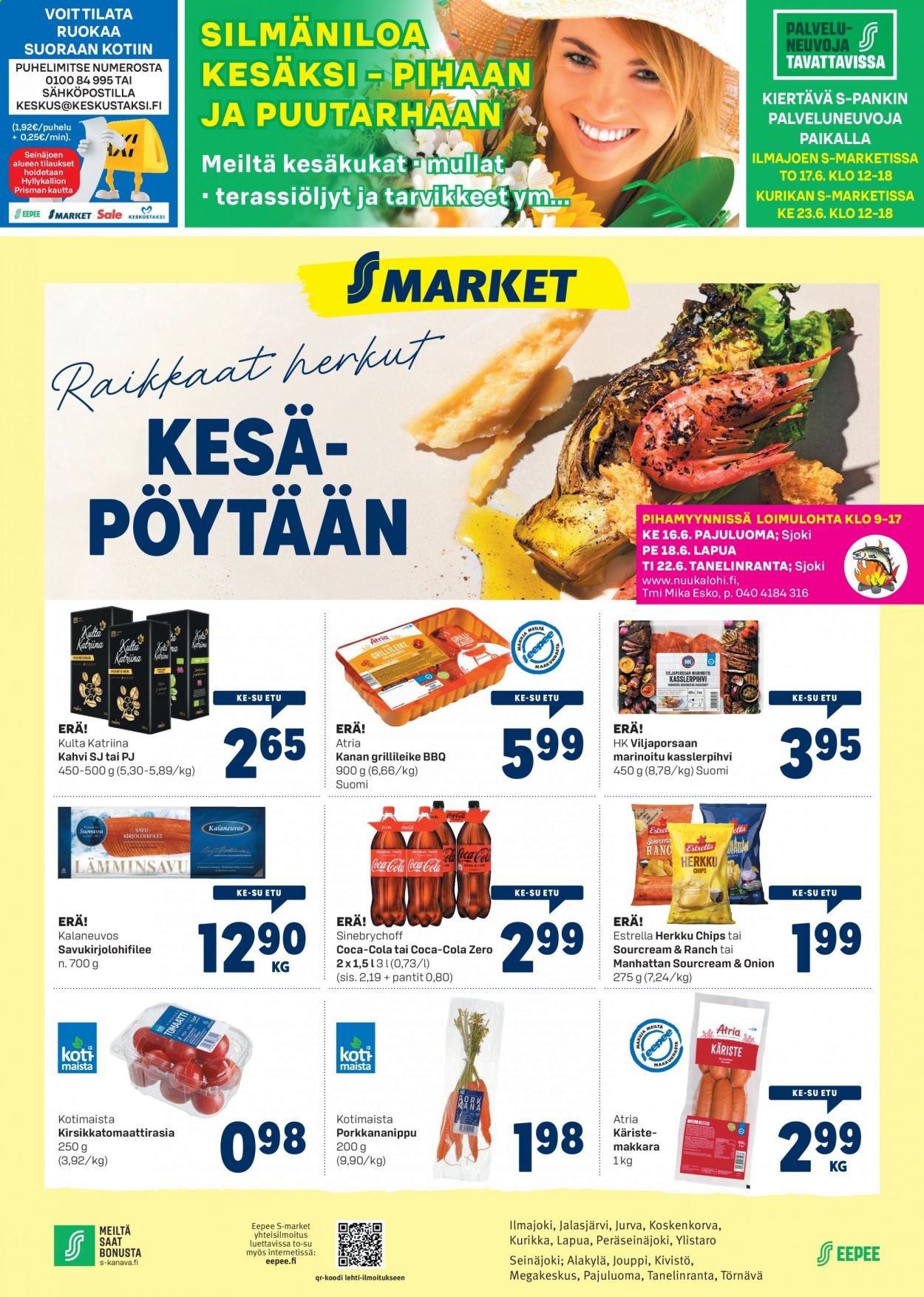 S-market tarjoukset - 16.06.2021 - 20.06.2021. Sivu 1