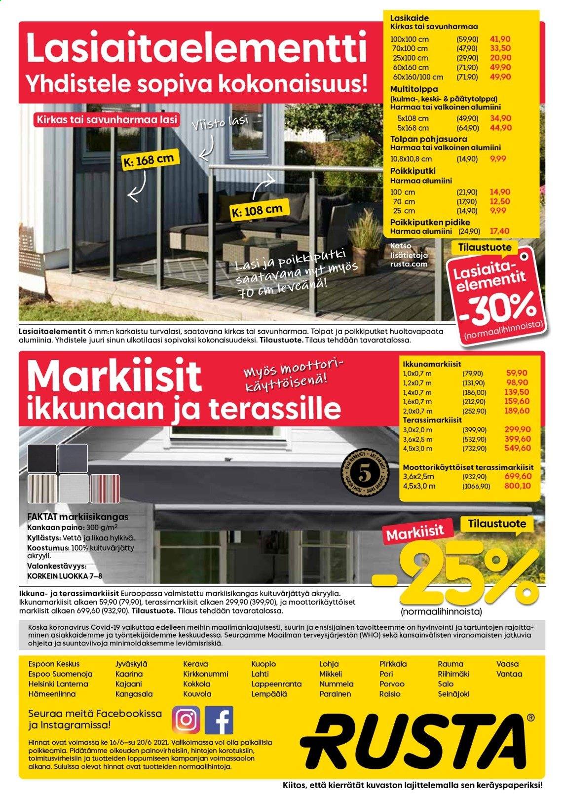 Rusta tarjoukset - 16.06.2021 - 20.06.2021. Sivu 20