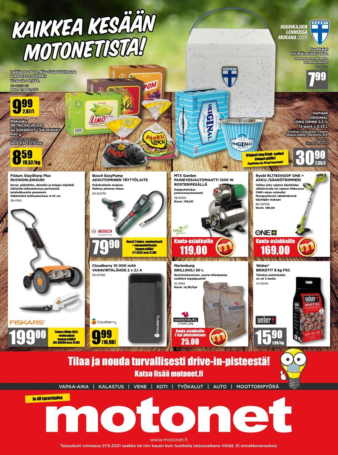 Motonet tarjoukset - 16.06.2021 - 27.06.2021. Sivu 8