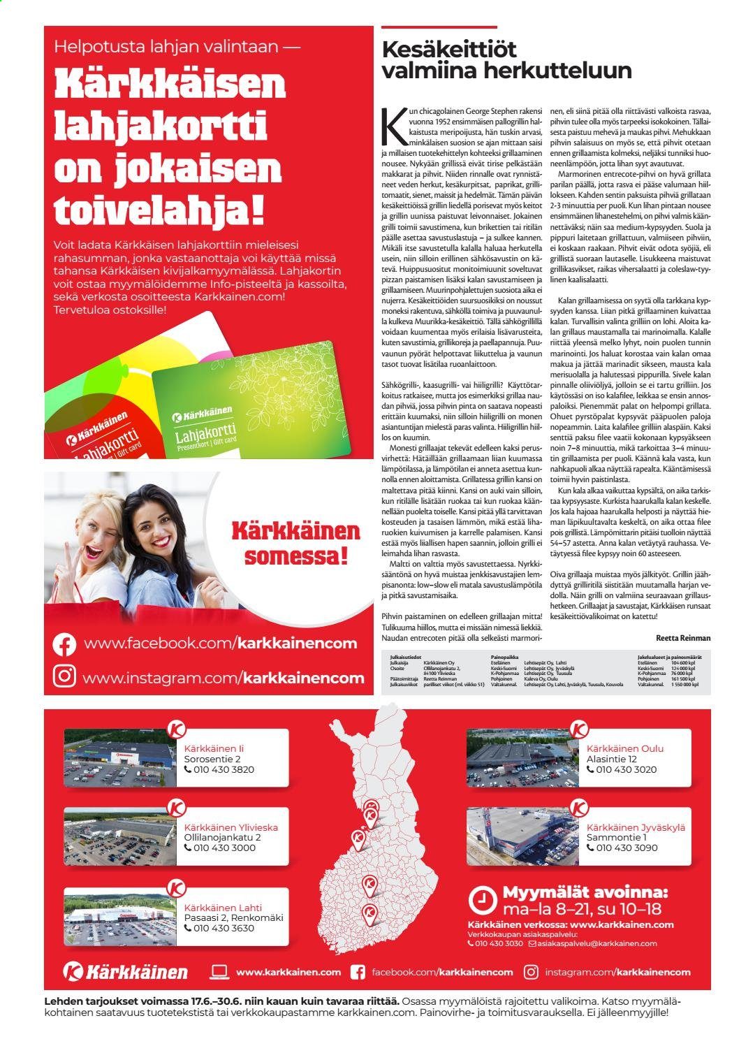 Kärkkäinen tarjoukset - 17.06.2021 - 30.06.2021. Sivu 2