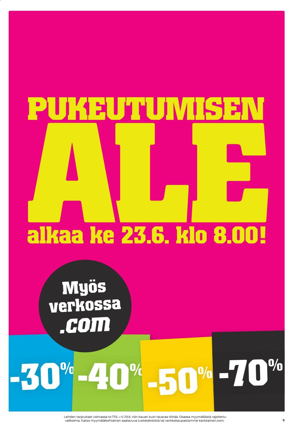Kärkkäinen tarjoukset - 17.06.2021 - 30.06.2021. Sivu 3