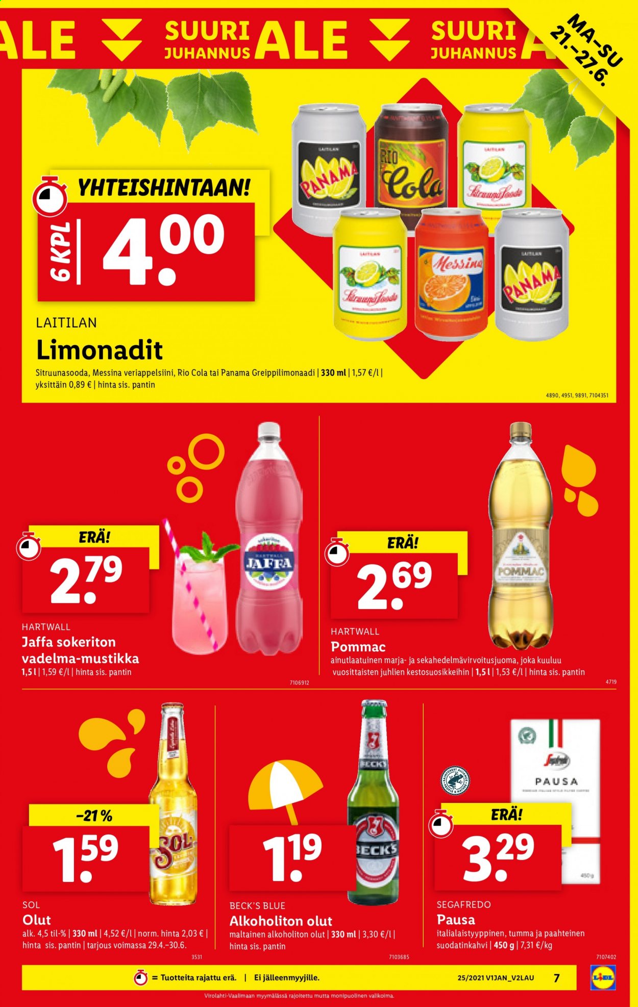 Lidl tarjoukset - 21.06.2021 - 30.06.2021. Sivu 7