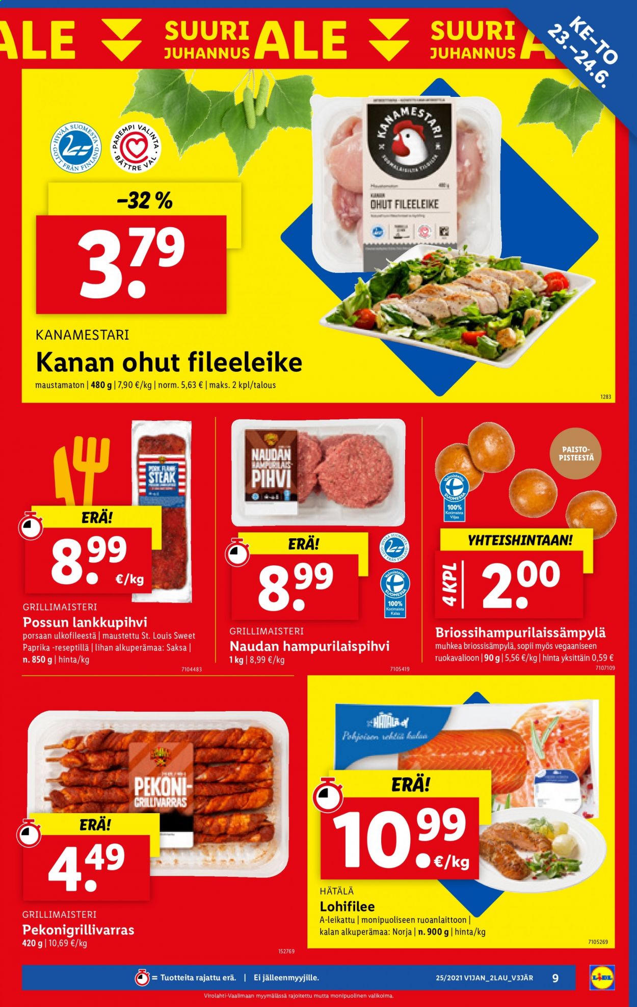 Lidl tarjoukset - 21.06.2021 - 30.06.2021. Sivu 9