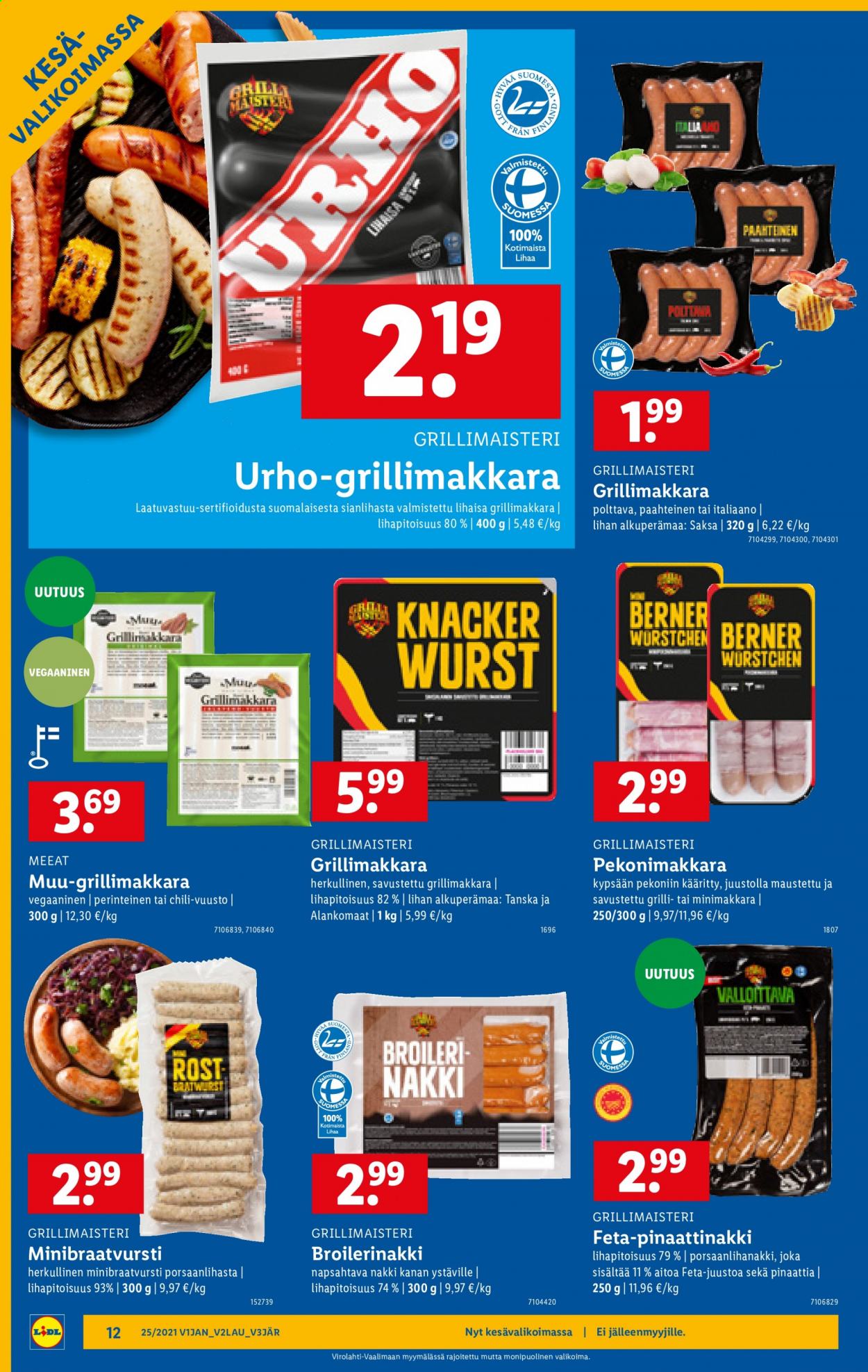 Lidl tarjoukset - 21.06.2021 - 30.06.2021. Sivu 12