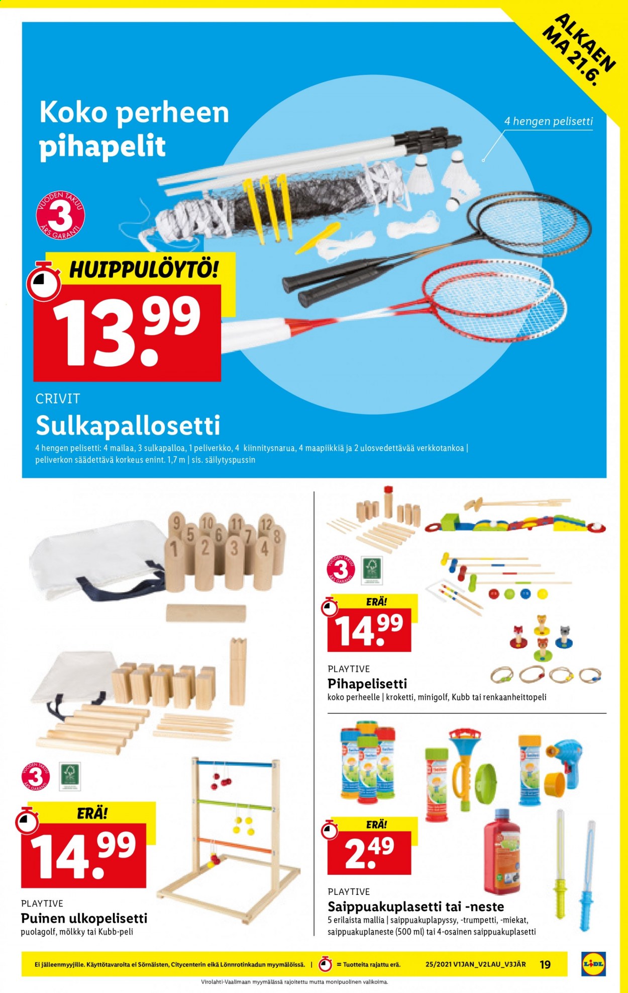 Lidl tarjoukset - 21.06.2021 - 30.06.2021. Sivu 19