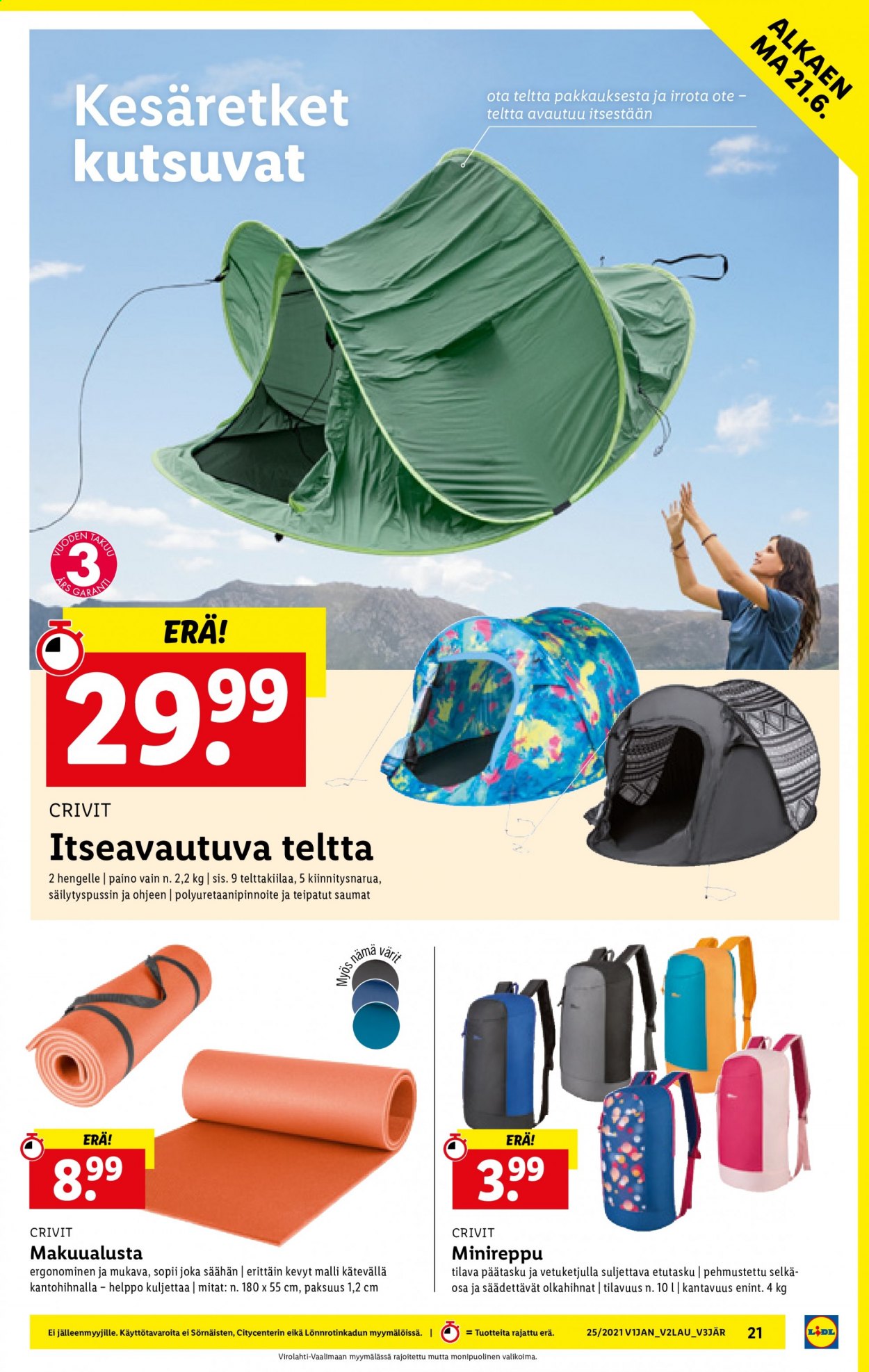 Lidl tarjoukset - 21.06.2021 - 30.06.2021. Sivu 21
