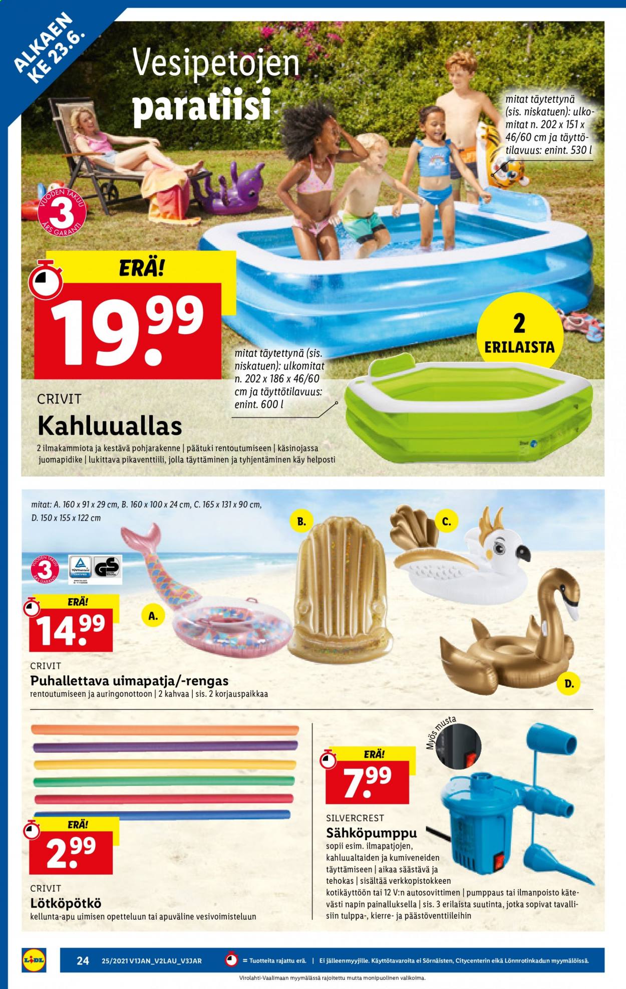 Lidl tarjoukset - 21.06.2021 - 30.06.2021. Sivu 24