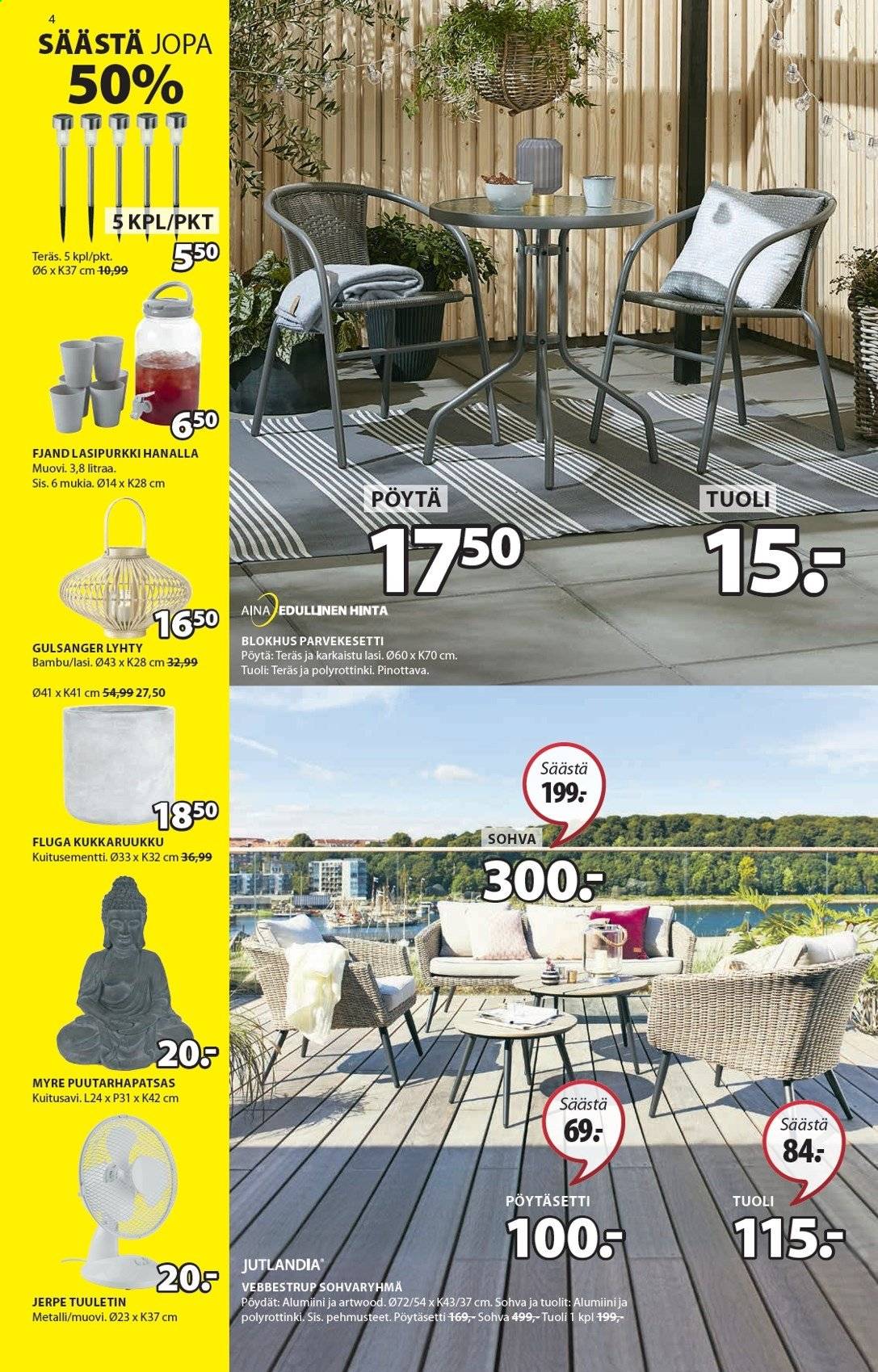 JYSK tarjoukset - 21.06.2021 - 27.06.2021. Sivu 4