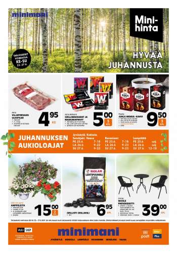 Minimani tarjoukset  - 21.06.2021 - 27.06.2021.