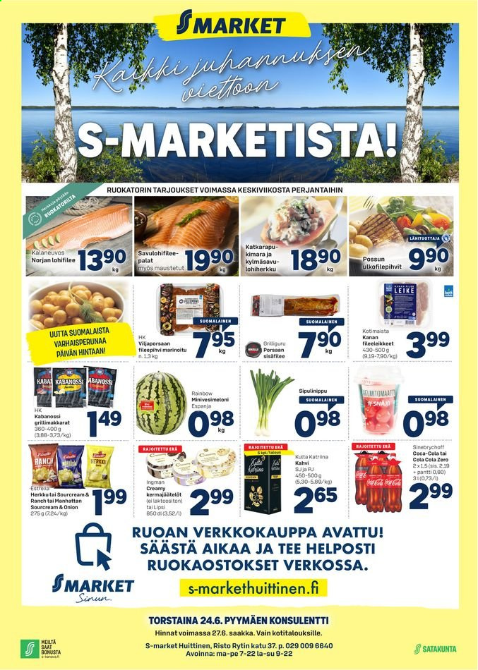 S-market tarjoukset - 24.06.2021 - 27.06.2021. Sivu 1