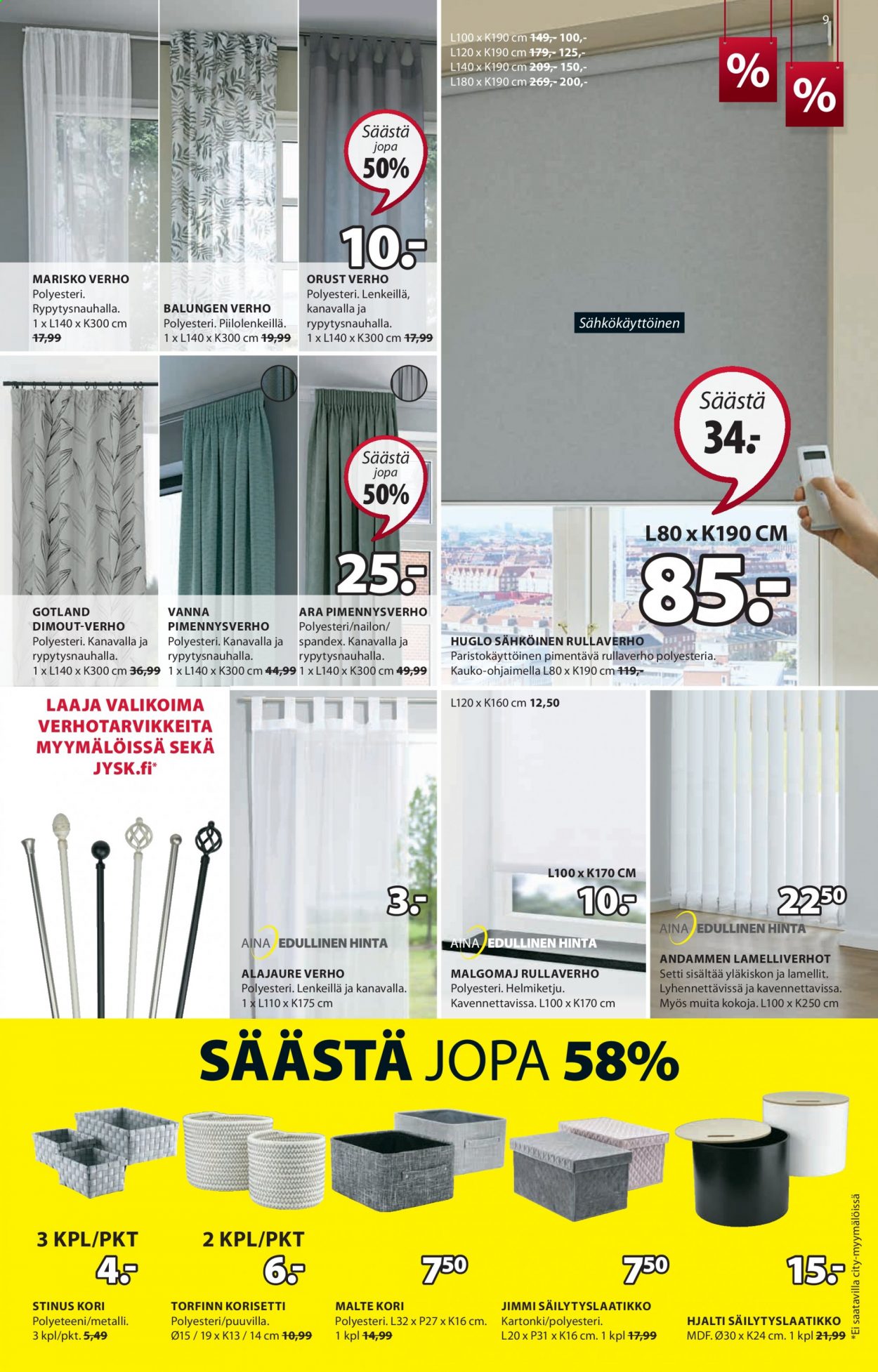 JYSK tarjoukset - 28.06.2021 - 04.07.2021. Sivu 9