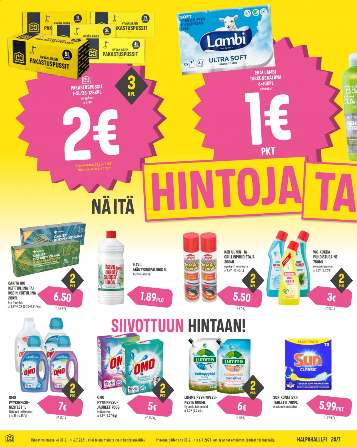 HalpaHalli tarjoukset - 30.06.2021 - 06.07.2021. Sivu 6