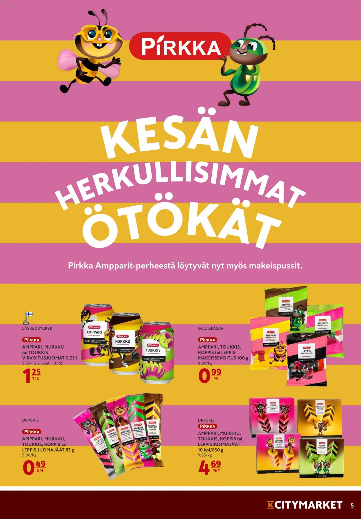 K-citymarket tarjoukset - 05.07.2021 - 07.07.2021. Sivu 5