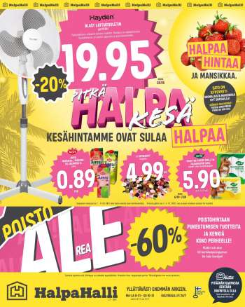 HalpaHalli tarjoukset  - 07.07.2021 - 13.07.2021.