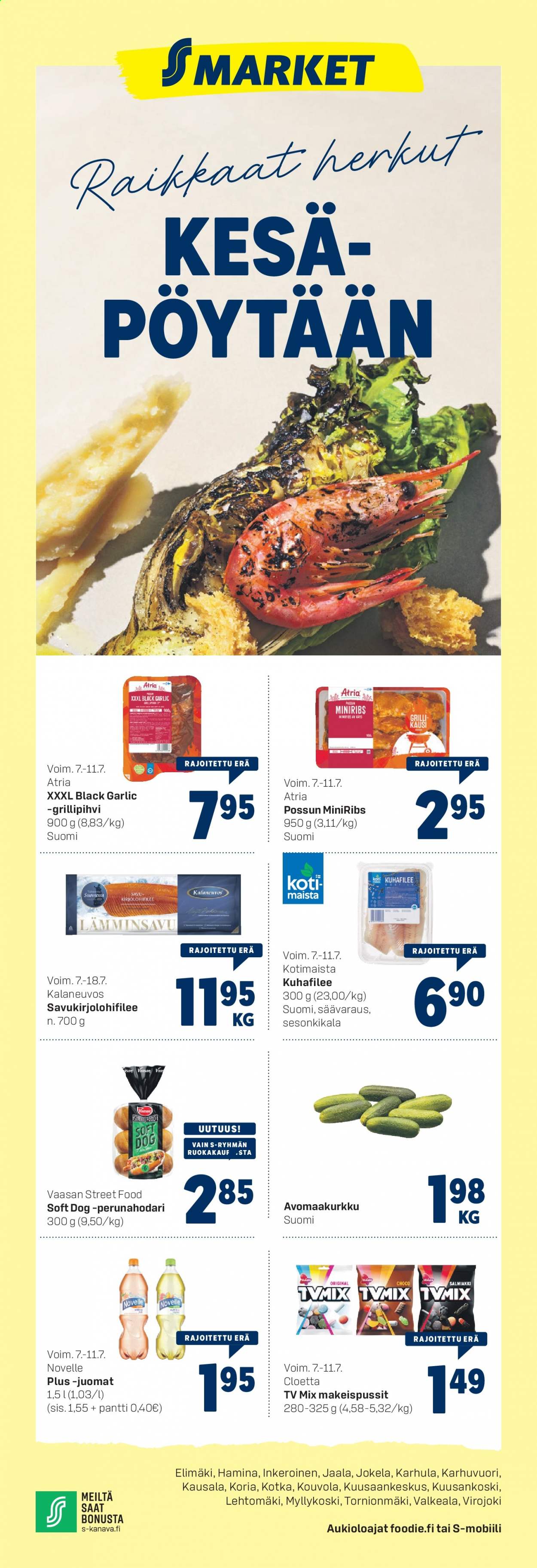 S-market tarjoukset - 07.07.2021 - 11.07.2021. Sivu 1